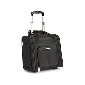 14" Amazon Basics Underseat Carry On Rolling Travel Luggage w/ Wheels (Black) $25 + Free Shipping w/ Prime