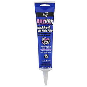 5.5oz. Dap DryDex Spackling & Nail Hole Filler Paste Plaster (Pink/White) $3.70 + Free Store Pickup