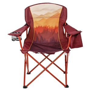 Ozark Trail Oversized Camp Chair w/ Insulated Armrest Can Cooler (Ombre Mountain) $15