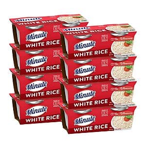 16-Pk 4.4-Oz Minute Ready-to-Serve Microwavable White Rice Cups $7.95