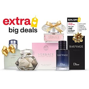 CVS: Savings for Select Fragrances (Various) 50% Off + $10 ExtraBucks Rewards for $20+