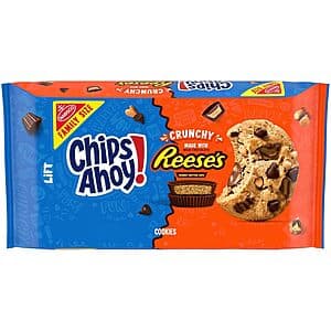 14.25-Oz CHIPS AHOY! Family Size Reese’s Peanut Butter Cup Chocolate Chip Cookies $3.15 w/ Subscribe & Save