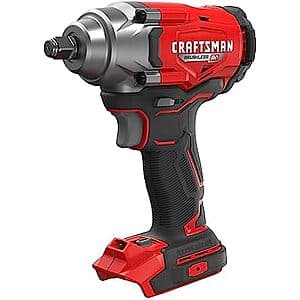 CRAFTSMAN V20 Variable Speed Brushless 1/2" Impact Wrench (Bare Tool) $99 + Free S&H
