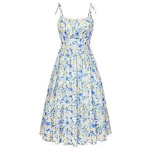 Belle Poque Women’s Floral Spaghetti Strap Midi Sundress (Various) $12