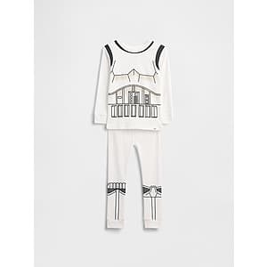 2-Pc Gap Kids' Organic Cotton PJ Set: Star Wars Stormtrooper or Snow White $6.50 each + Free Shipping