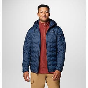 Columbia Men's Delta Ridge II Down Hooded Jacket (Collegiate Navy, XL) $63 + Free Shipping