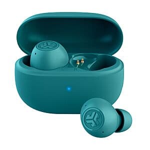 JLab Go Pop ANC True Wireless Earbuds & Charging Case (Teal) $11.40