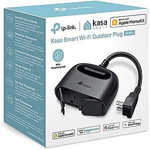 TP-Link Kasa Smart Wi-Fi Apple HomeKit Outdoor Plug $20