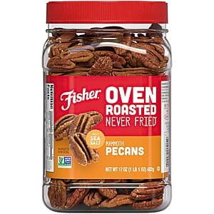 17oz. Fisher Oven Roasted Mammoth Pecans w/ Sea Salt $10 w/ Subscribe & Save