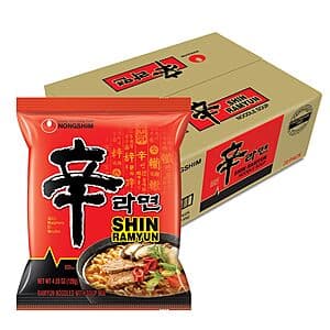 20-Pk 4.2-Oz Nongshim Shin Ramyun Spicy Ramen Noodles (Beef) $13.25 w/ S&S