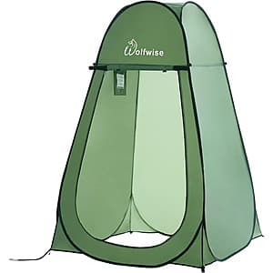 Prime Members: WolfWise Portable Pop Up Privacy Shower Tent (47" W, 74" H) $23.80 + Free Shipping