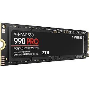 Select Staples Stores: 2TB Samsung 990 PRO M.2 PCIe 4.0 NVMe Solid State Drive $106.45 (In-Store Purchase Only)