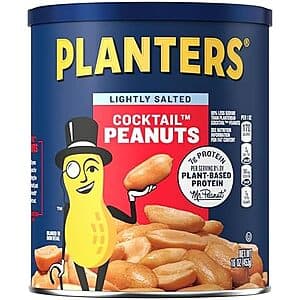 16-oz PLANTERS Dry Roasted Peanuts (Lightly Salted) $2.85 w/ Subscribe & Save