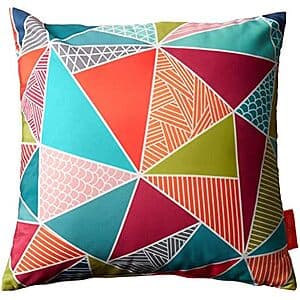 Modway 17.5 x 17.5 inch outdoor all-weather patio throw pillow in mosaic design.
