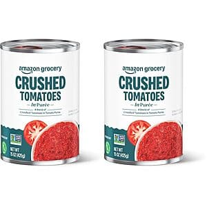 2-Pack 15-Oz Amazon Grocery Crushed Tomatoes in Puree $1.35 w/ S&S