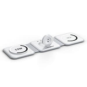 UCOMX 15W Magnetic & Foldable Nano 3 in 1 Wireless Charger for Apple Devices $20 + Free Shipping