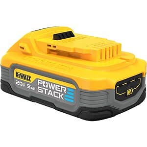 DeWALT Powerstack 20V 5.0Ah MAX Compact Battery $88.10 + Free Shipping