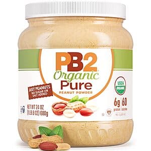 24-Oz PB2 Pure Organic Powdered Peanut Butter Jar $14.40 w/ S&S