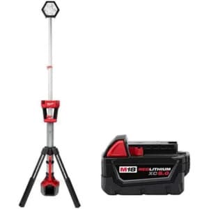 M18 18-Volt Lithium-Ion Cordless Rocket Dual Power Tower Light w/5.0ah Battery again $169 Home Depot