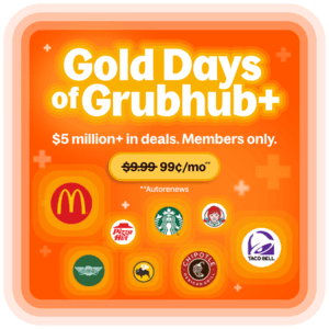 Grubhub+ Members: Gold Days Weekly Offers w/ Purchase thru May 31 See Thread for Details + 6-Mon Grubhub+ $0.99/Mon Offer