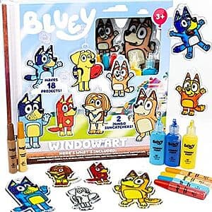 Bluey Window Art Suncatchers Kit $7.50