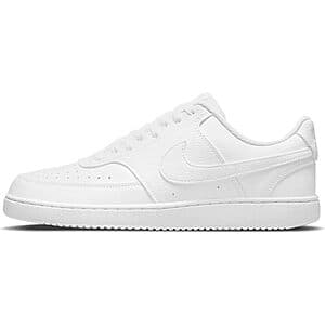 Nike Men's Court Vision Low Next Nature Shoes (White or Black) from $40 + Free Shipping