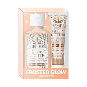 Hempz 2.25-Oz Body Lotion & 0.44-Oz Shimmer Lip Gloss Frosted Glow Glitter Set $5.20 w/ Subscribe & Save