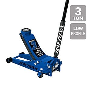 Daytona 3-Ton Low-Profile Professional Floor Jack w/ Rapid Pump $110 (In-Store Only)