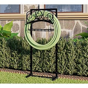 CALIDOLA Freestanding Quad-Stake Garden Hose Holder $19