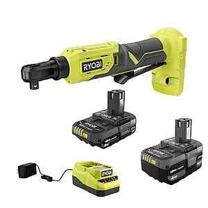 Ryobi One+ 18V Cordless 3/8" Ratchet w/ 2Ah Battery, 4Ah Battery & Charger $79 + Free Shipping