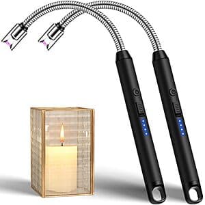 2-Pk LcFun USB-C Rechargeable Electric Candle Lighter w/ 360° Flexible Neck $6