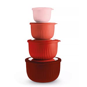 8-Pc Art & Cook Round Plastic Nesting Bowl Set w/ Lids (4 Colors) $11.20 + Free Pickup
