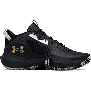 Under Armour Big Kids' Lockdown 6 Basketball Shoes (Black, Size 3.5-6.5) $17.87 + Free Shipping w/ Prime or on $35+