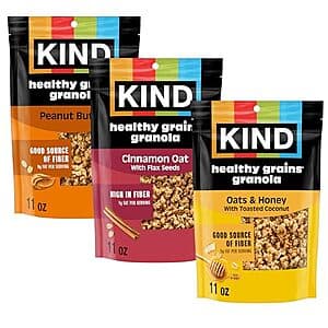 Select Accts: 3-Pk 11-Oz KIND Healthy Grains Granola Variety Pack $7.65 w/ S&S