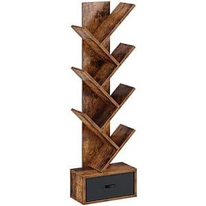 Prime Members: 7-Tier Rolanstar Tree Bookshelf w/ Drawer (Rustic Brown) $23.75 + Free Shipping