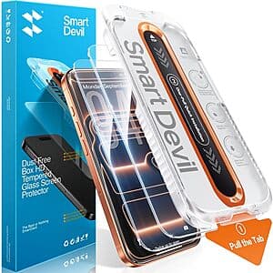 2-Pack Smartdevil HD iPhone 17 Series Tempered Glass Screen Protectors $4.20