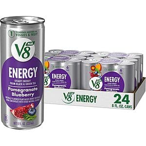 24-Count 8-Oz V8 +Energy Drink (Select Flavors) $13.65 & More w/ S&S