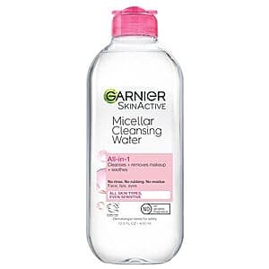13.5-Oz Garnier SkinActive Micellar Water Cleanser & Makeup Remover (All Skin Types) $5.55 w/ Subscribe & Save