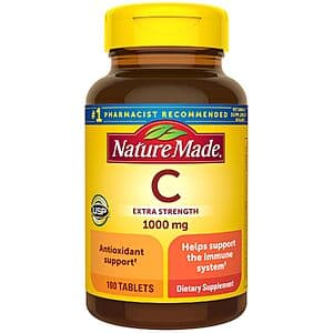 Select Accounts: 100-Ct Nature Made Extra Strength Vitamin C 1000mg Tablets $4.70 w/ S&S