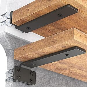 6-Pack Goovilla 6" Heavy Duty Metal Floating Shelf Brackets $8.55