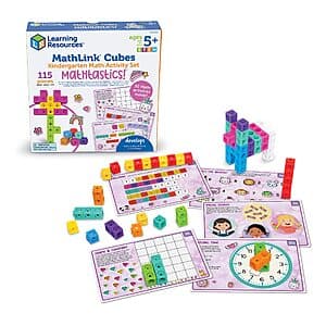 Learning Resources MathLink Cubes Kindergarten Math Activity Set $8.85