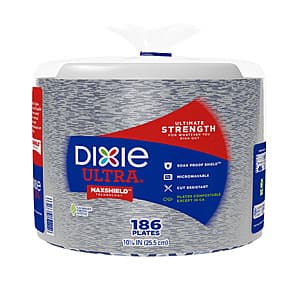 Costco Stores: 186-Ct Dixie Ultra 10" Paper Plates $16 (In-Store Only)
