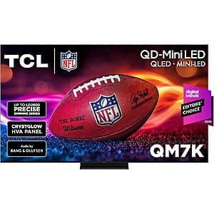 75" TCL 75QM7K QM7K Series 4K UHD 144Hz Mini LED QLED Smart Google TV (2025) $1000 + Free Shipping