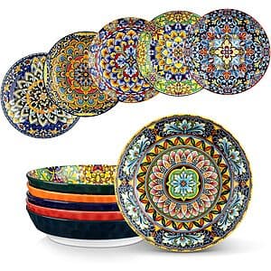 6-Pk 32-Oz vancasso Bohemian Style Ceramic Pasta Bowls $20.35 + Free S&H