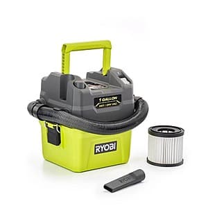 1-Gallon Ryobi One+ 18V Cordless Wet/Dry Vacuum (Tool Only) $50 + Free S/H