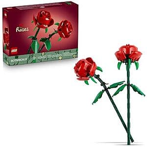 120-Pc LEGO Botanicals Roses Building Set $8.80