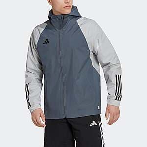 adidas Men's Tiro 23 Competition All-Weather Jacket (Onix/Light Grey) $25 + Free Shipping