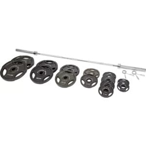 300-Lbs Fitness Gear Olympic Weight Set w/ Bar $200 + Free Store Pickup