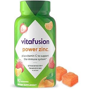 Prime Members: 90-Ct Vitafusion Zinc & Vitamin C Gummies $5.20 w/ S&S + Free S&H