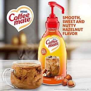 50.7-Oz Nestle Coffee Mate Concentrated Coffee Creamer w/ Pump (Hazelnut) $7.35 w/ Subscribe & Save